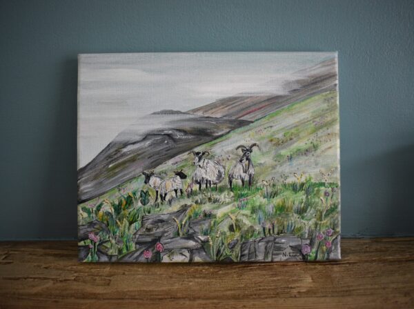 Isle of Mull sheep canvas